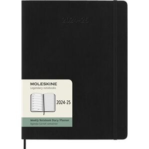 18měsíční plánovací zápisník Moleskine 2024-2025 měkký černý XL